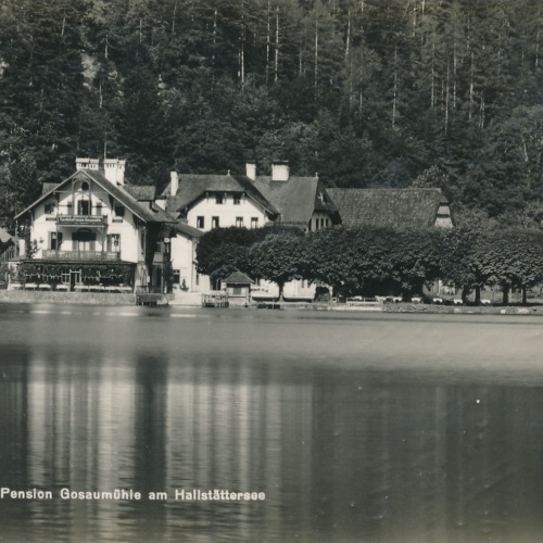 AK von der Gosaumühle Gasthof und Pension Oberösterreich Ansichtskarte (15148)