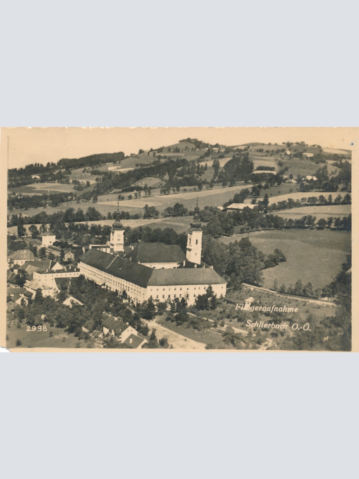 AK aus Schlierbach Fliegeraufnahme Oberösterreich Ansichtskarte (15158)