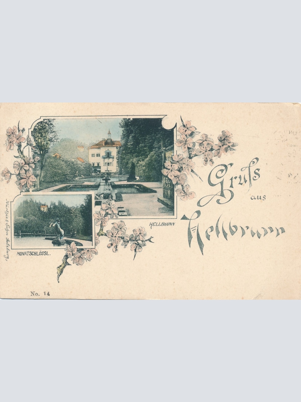 AK gruß aus Hellbrunn - Salzburg Ansichtskarte (14934)