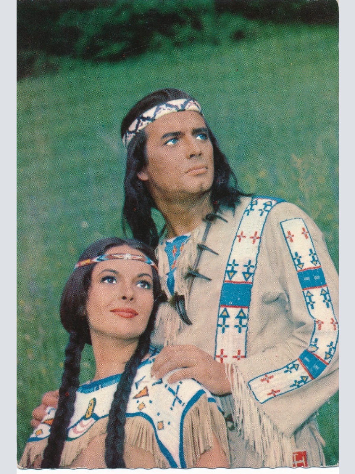 AK vom Pierre Brice Winnetou und Karin Dor Ribanna Ansichtskarte (14958)