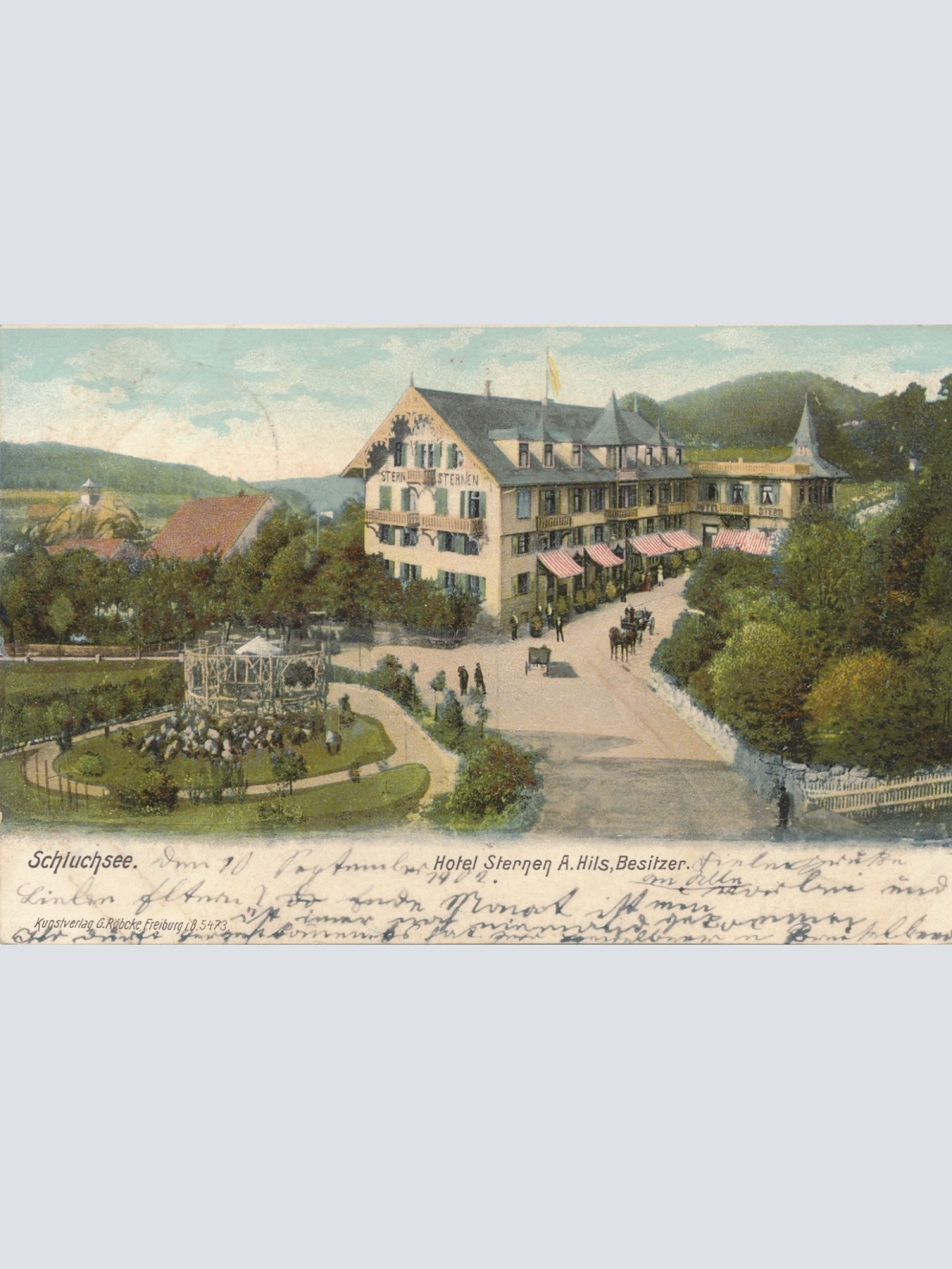 AK aus Schluchsee mit Hotel Sternen Baden Württemberg Ansichtskarte (14922)