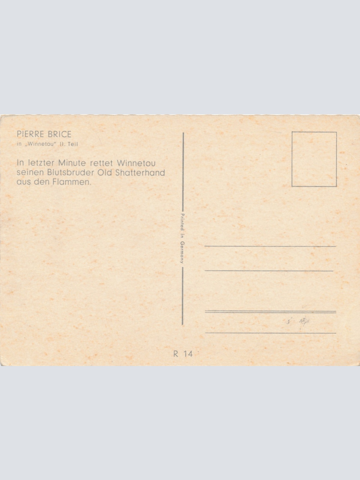 AK vom Pierre Brice Winnetou Ansichtskarte (14956)