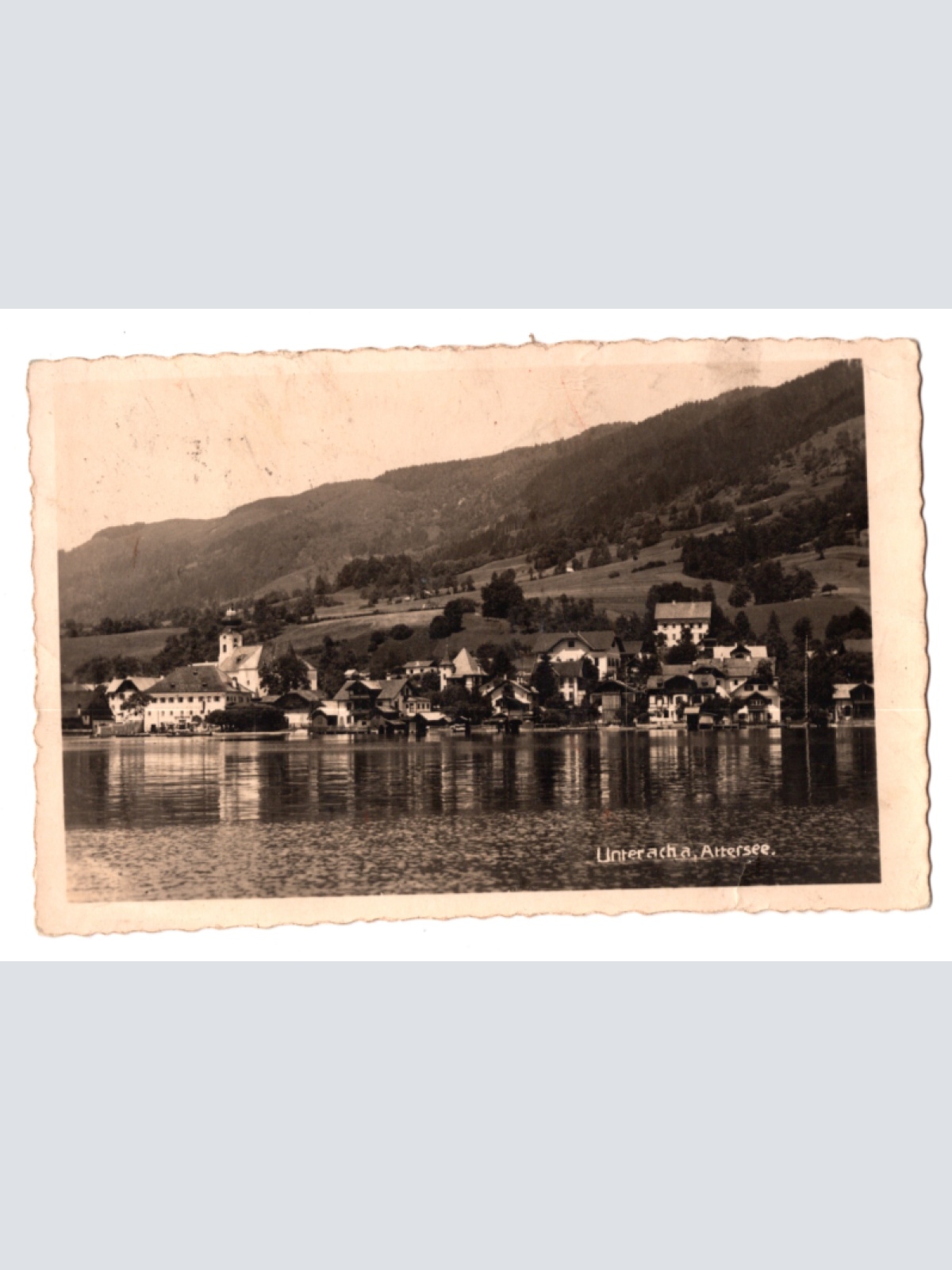AK aus Unterach a. Attersee, Oberösterreich (F418)