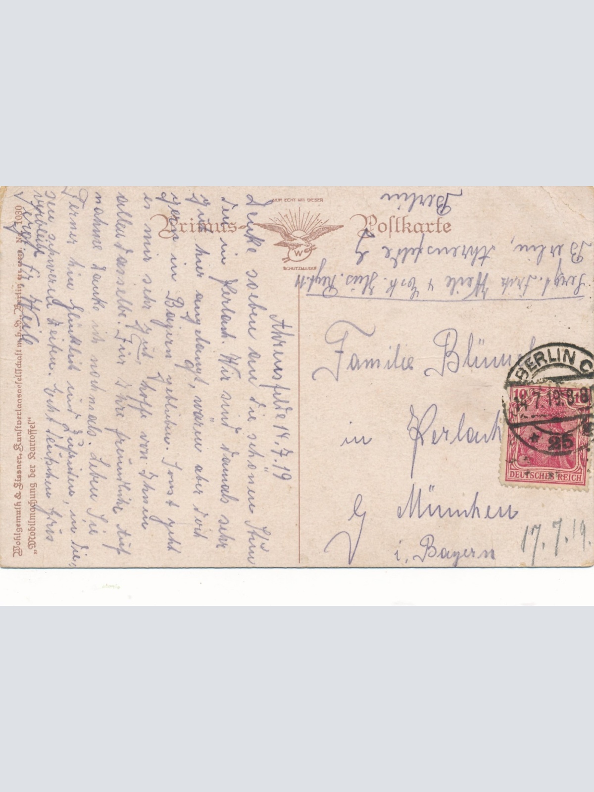 AK die Mobilmachung der Karttoffel wir halten durch Ansichtskarte (15868)