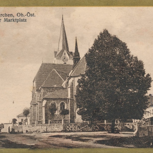 AK aus Oberneukirchen Oberer Marktplatz Oberösterreich Ansichtskarte (15849)