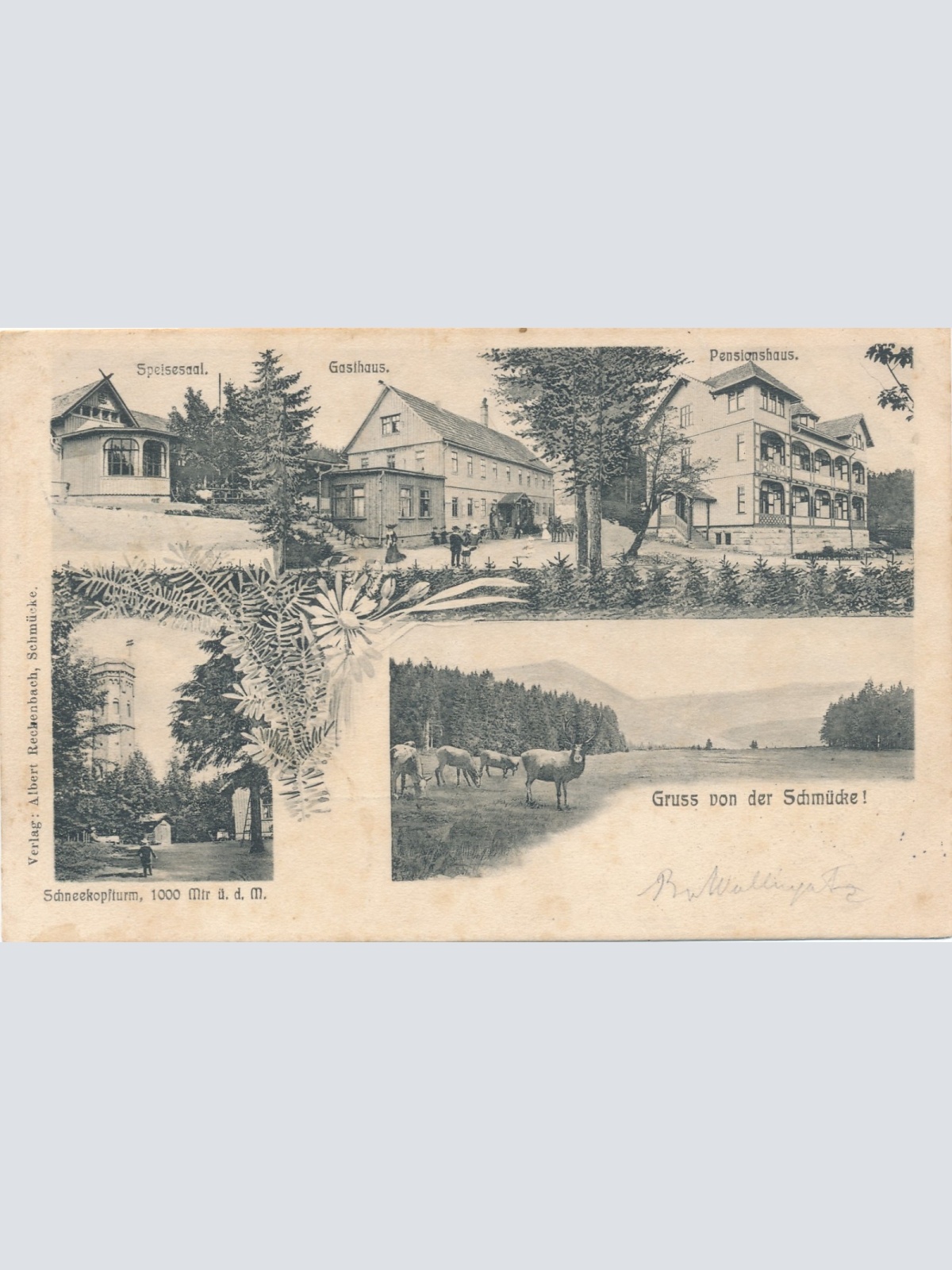 AK gruss aus der Schmücke Thüringen Ansichtskarte (15862)