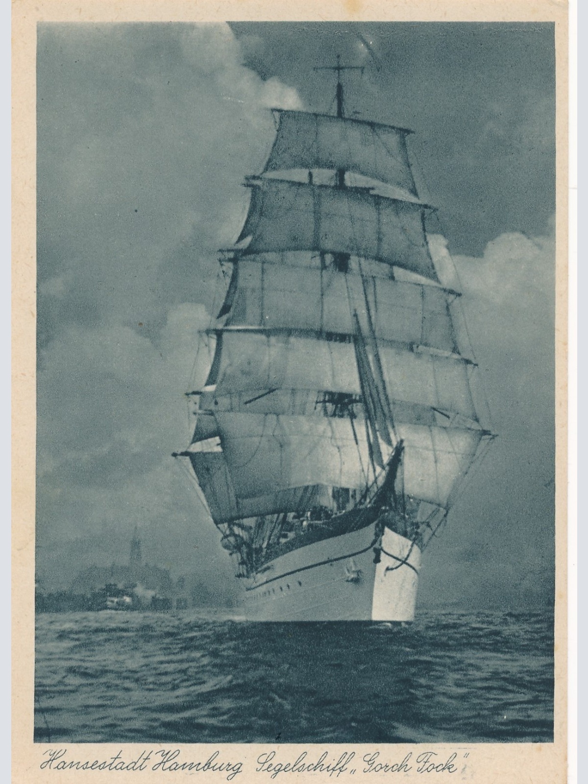 AK aus Hamburg mit Segelschiff  Ansichtskarte (15955)