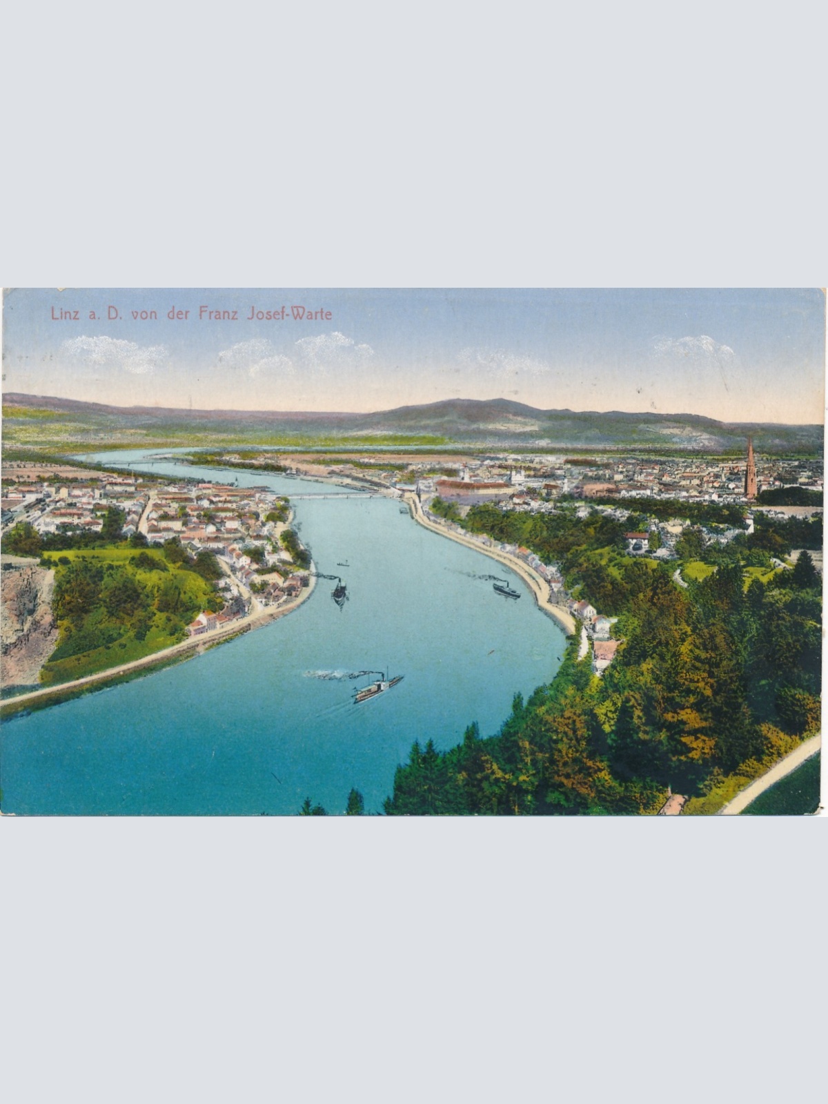 AK aus Linz an der Donau Franz Josef Warte Oberösterreich Ansichtskarte (15282)