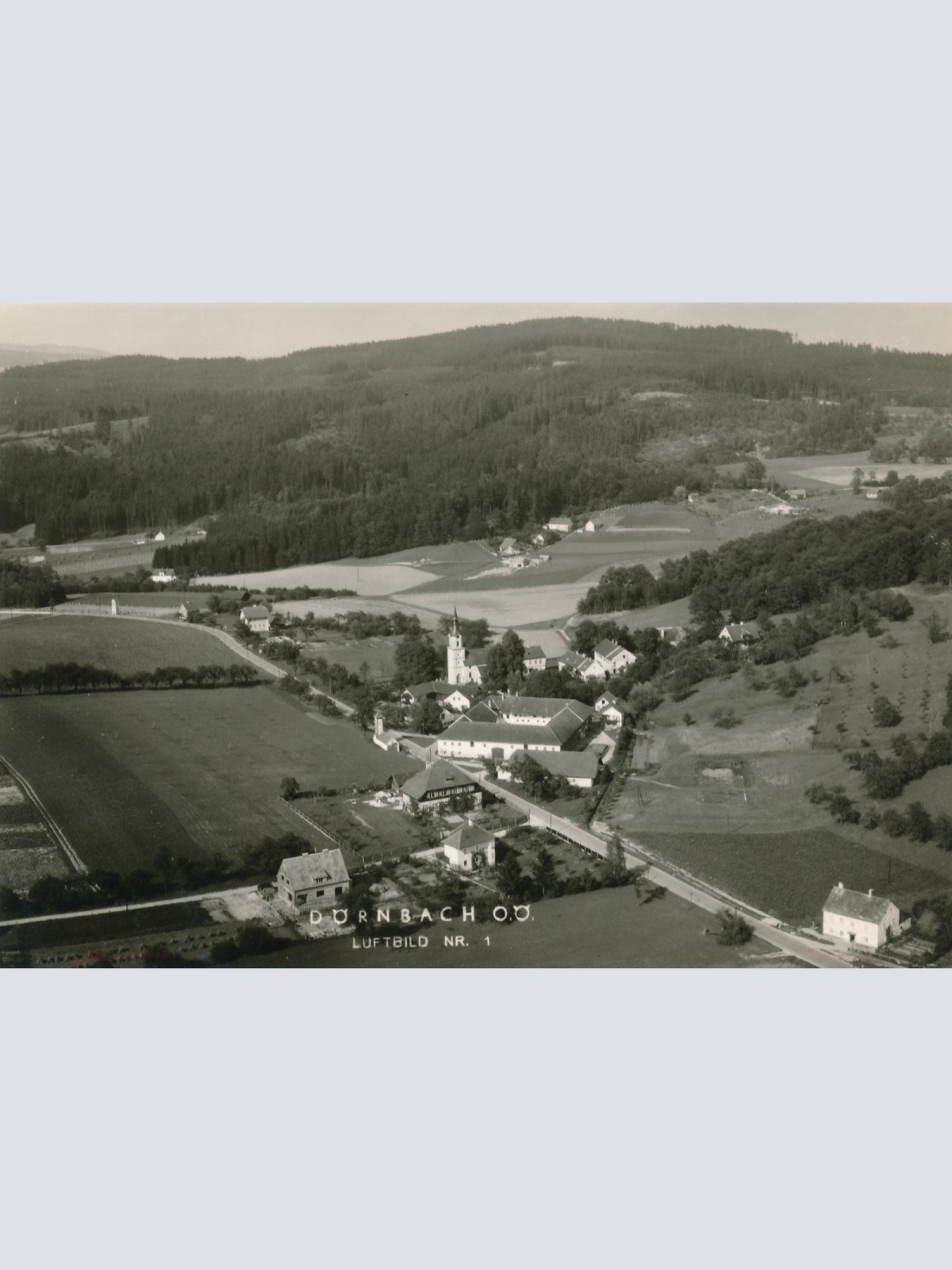 AK aus Dörnbach Luftbild Nr.1 Oberösterreich Ansichtskarte (15831)