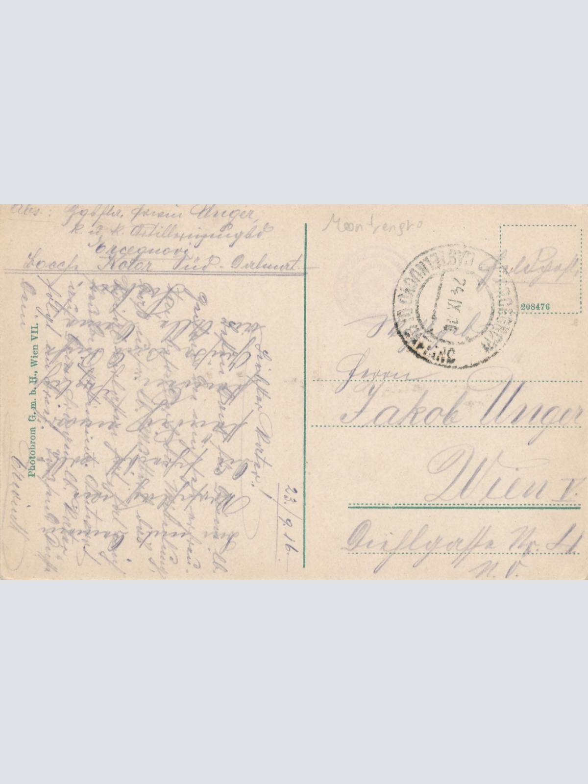 AK aus Cetinje Montrenegro Ansichtskarte (15828)