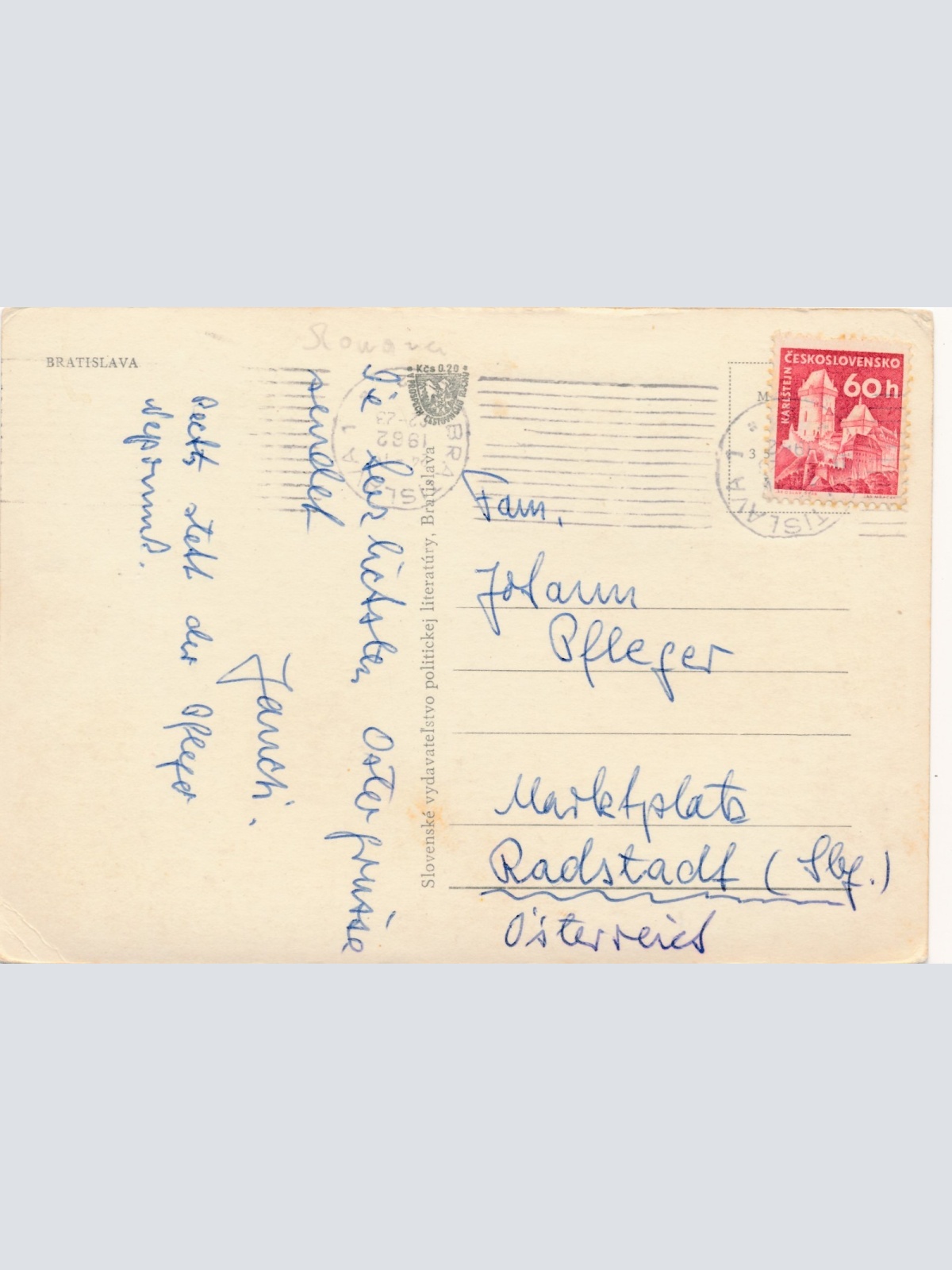 AK aus Bratislava Slowakei Ansichtskarte (15969)