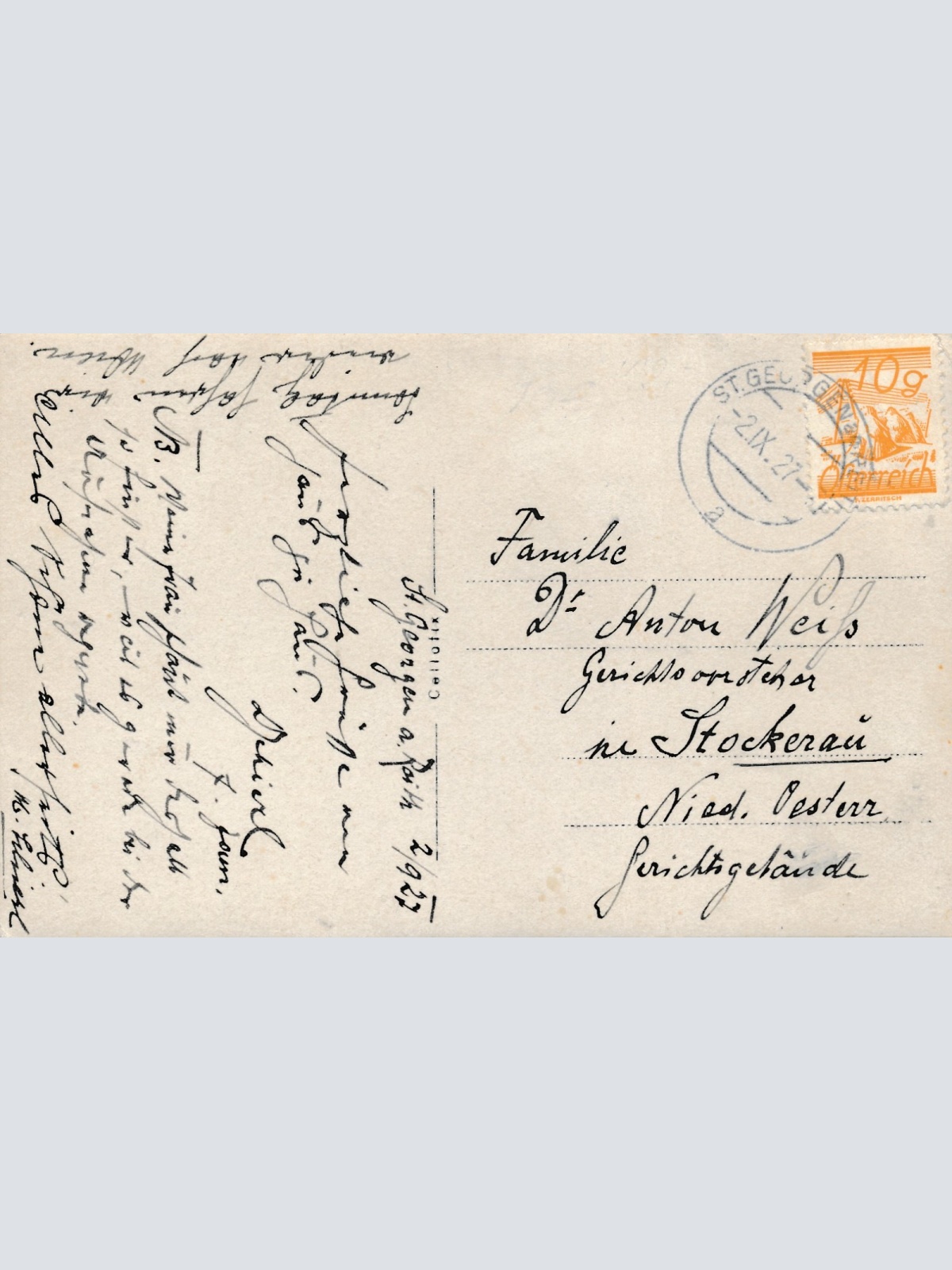 AK Annodazumals Familie mit Hund Ansichtskarte (15872)