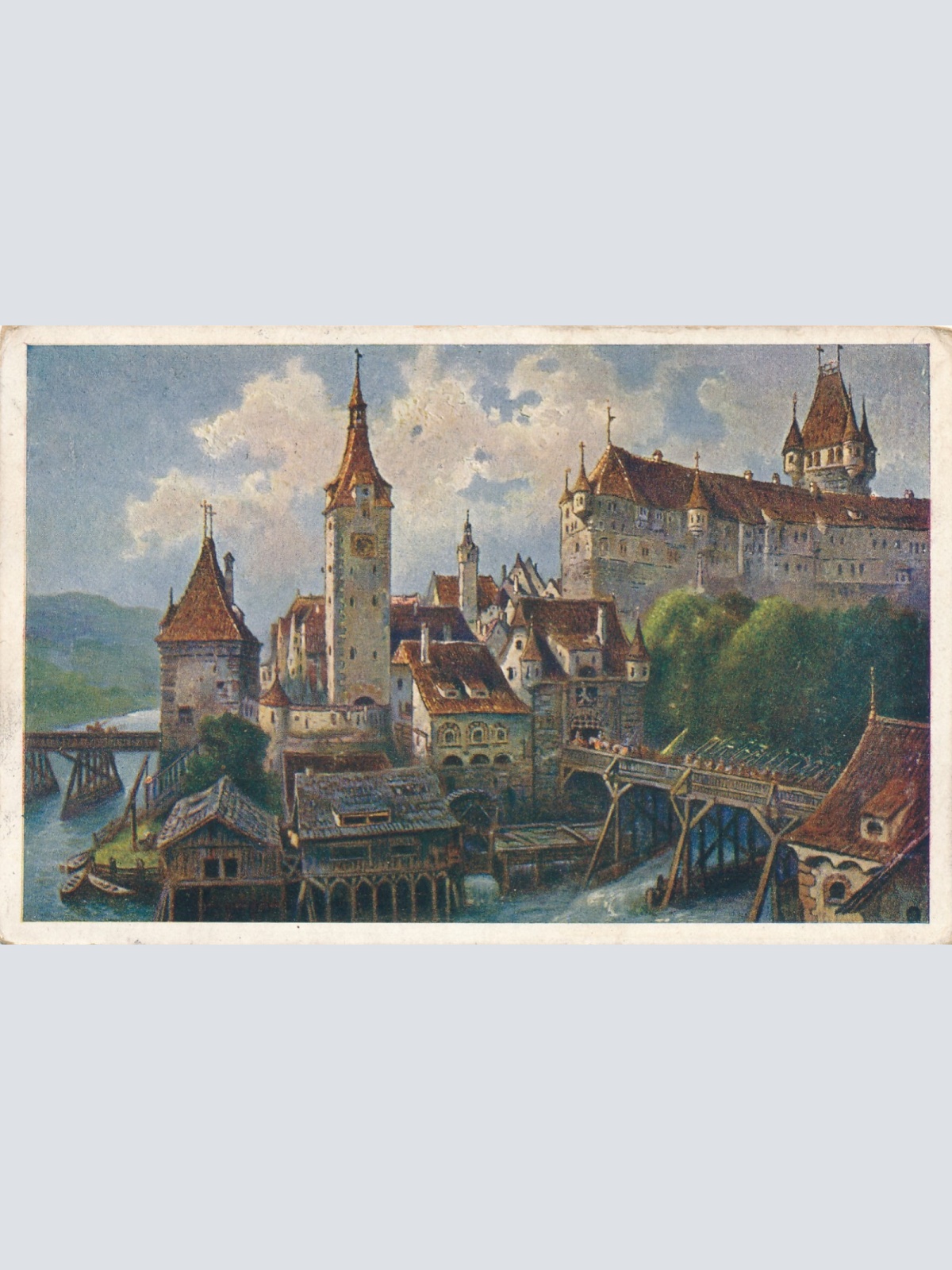 AK aus Steyr die Alt Stadt 1584 Ansichtskarte (15882)