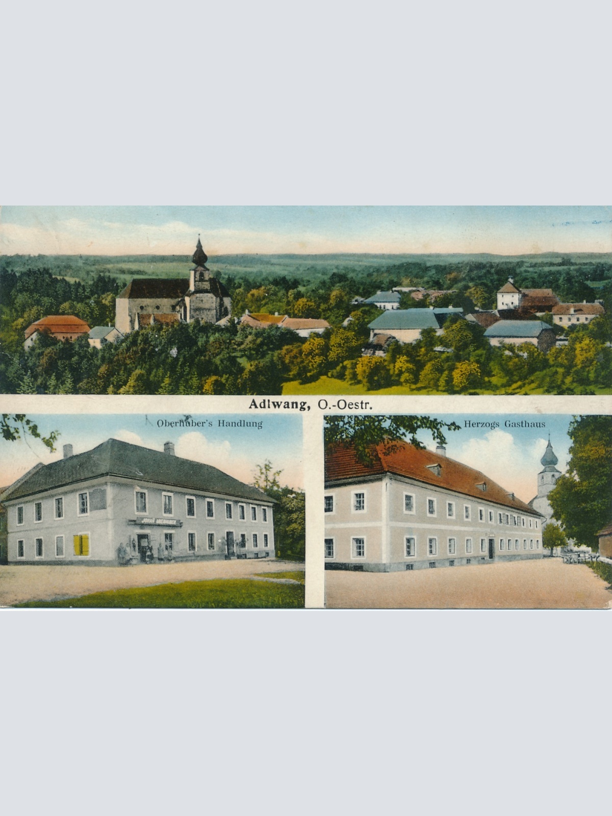 AK aus Adlwang mit Herzogs Gasthaus Oberösterreich Ansichtskarte (15655)