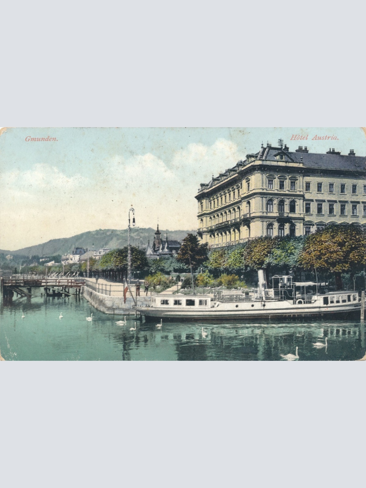 AK aus Gmunden Hotel Austria Oberösterreich Ansichtskarte (15602)