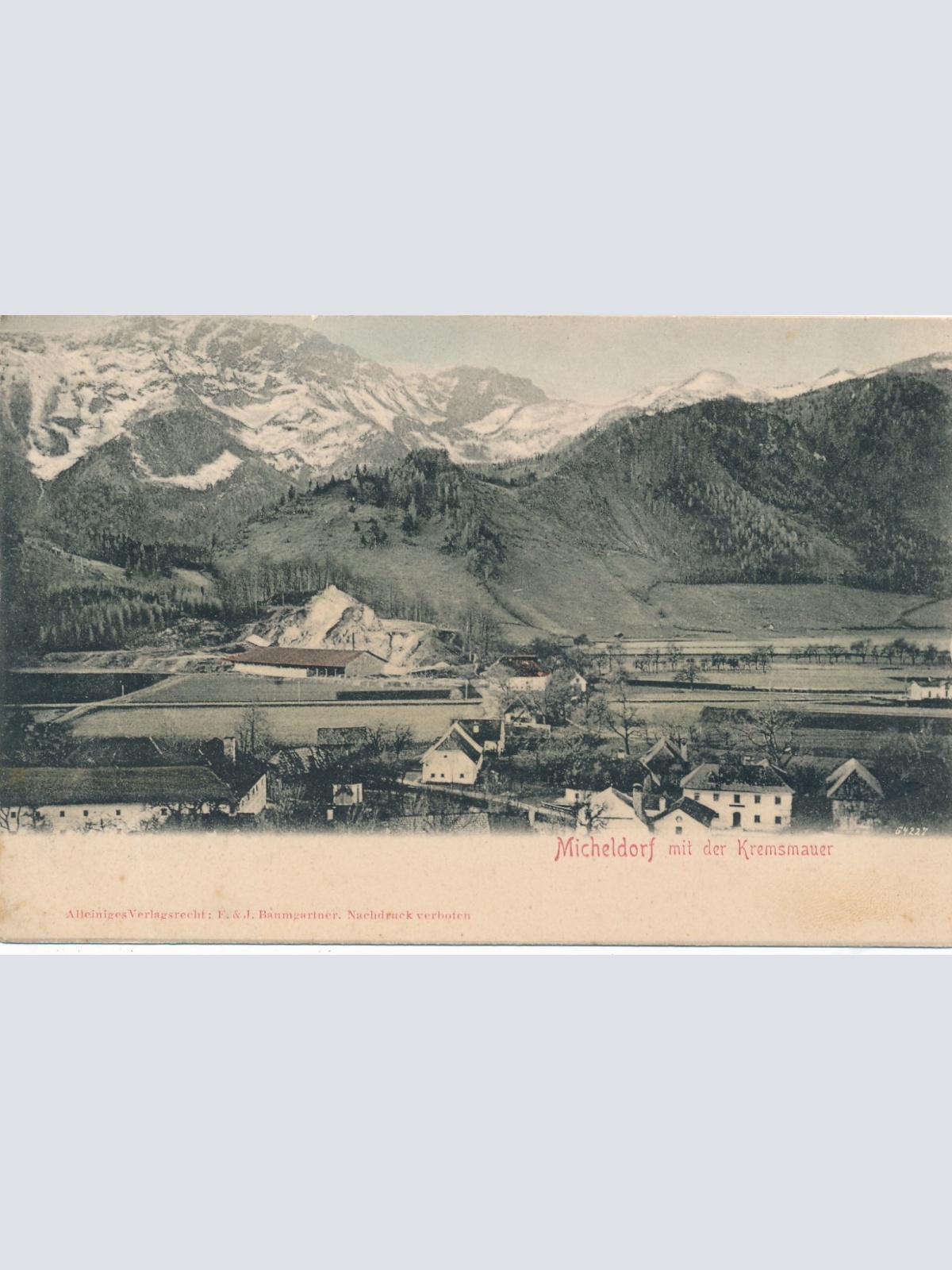 AK aus Micheldorf mit der Kremsmauer Oberösterreich Ansichtskarte (15661)