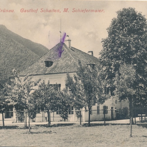 AK aus Almtal Grünau Gasthof Schaiten Oberösterreich Ansichtskarte (15664)
