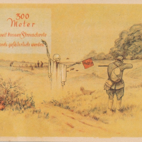 AK 300 Meter weit können Streuschrote noch gefährlich werden (15713)