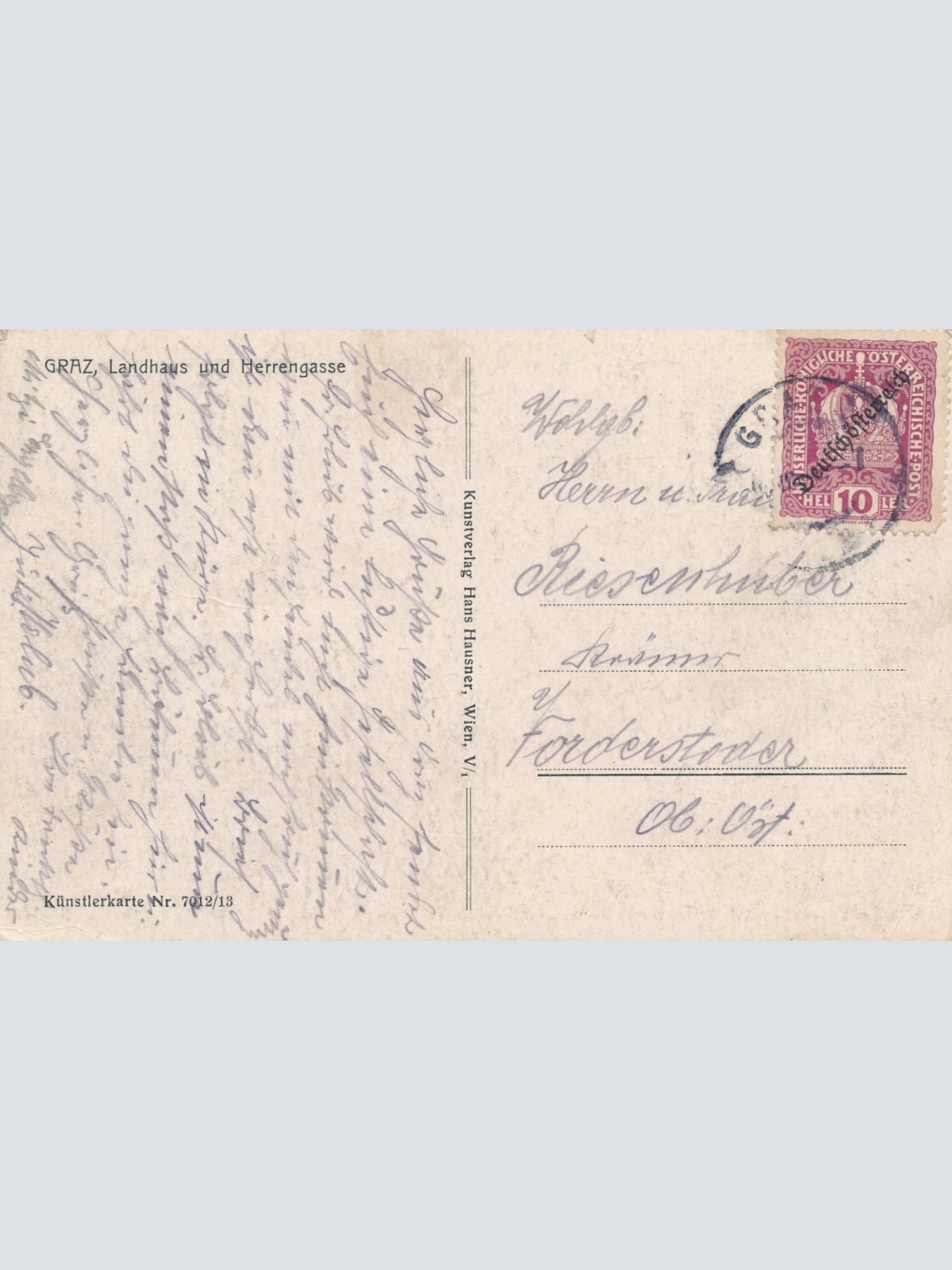 AK aus Graz Landhaus Herrengasse Steiermark Ansichtskarte (15893)