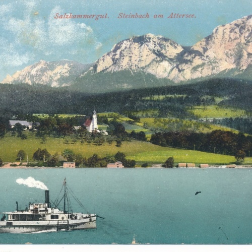AK aus Steinbach am Attersee Oberösterreich Ansichtskarte (15855)