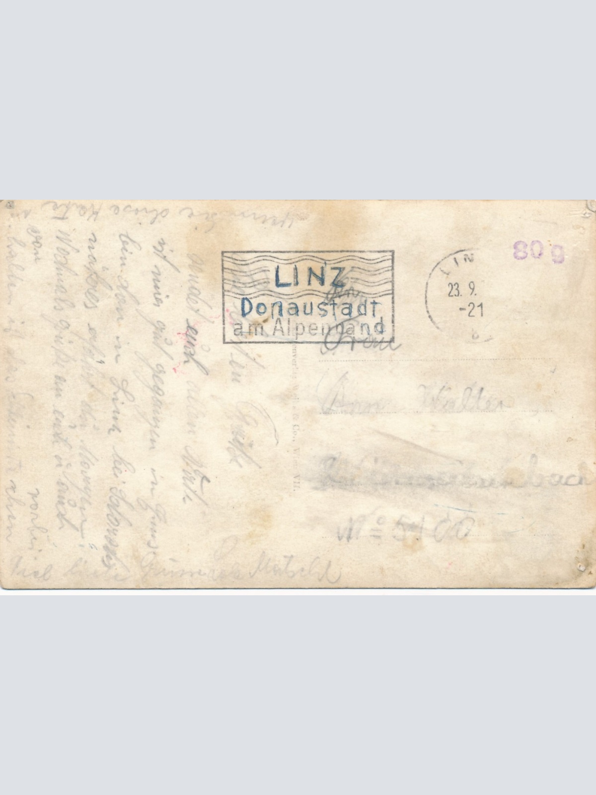 AK aus Enns Fliegeraufnahme Oberösterreich Ansichtskarte (15854)