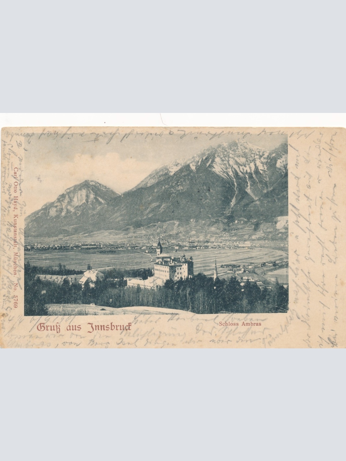 AK aus Innsbruck Schloss Ambras Tirol Ansichtskarte (16193)