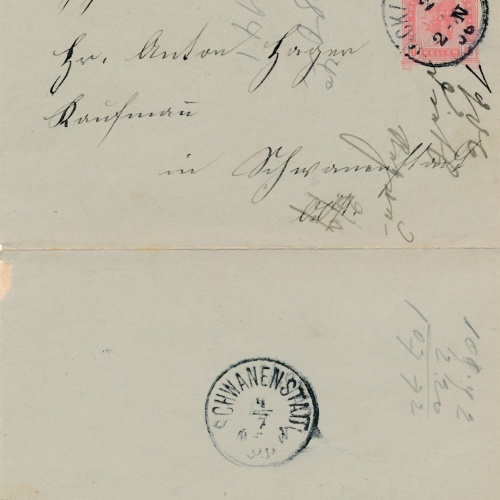 10 Heller Ganzsachen - Kartenbrief - Karte aus Vöcklabruck (16268)