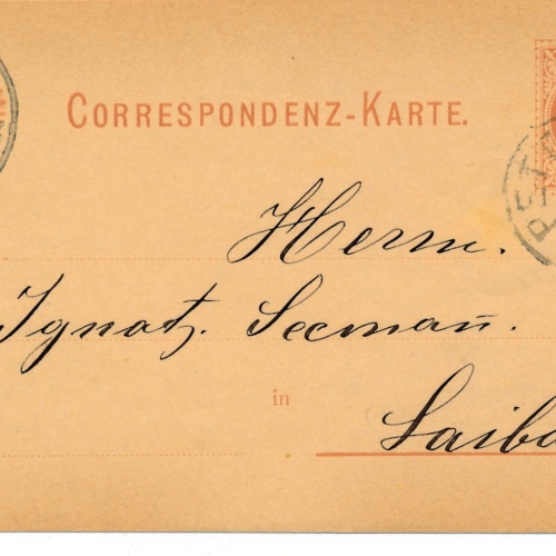 2 Kreuzer Ganzsachen - Karte aus Pettau (16266)