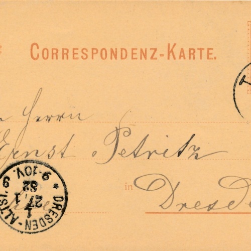 2 Kreuzer Ganzsachen - Karte aus Tachau (16284)