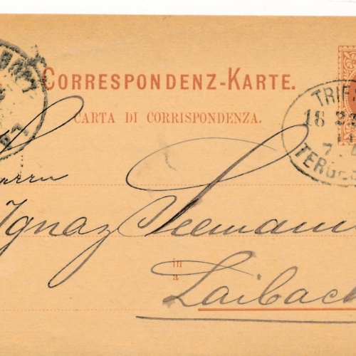 2 Kreuzer Ganzsachen - Karte aus Trieste (16265)