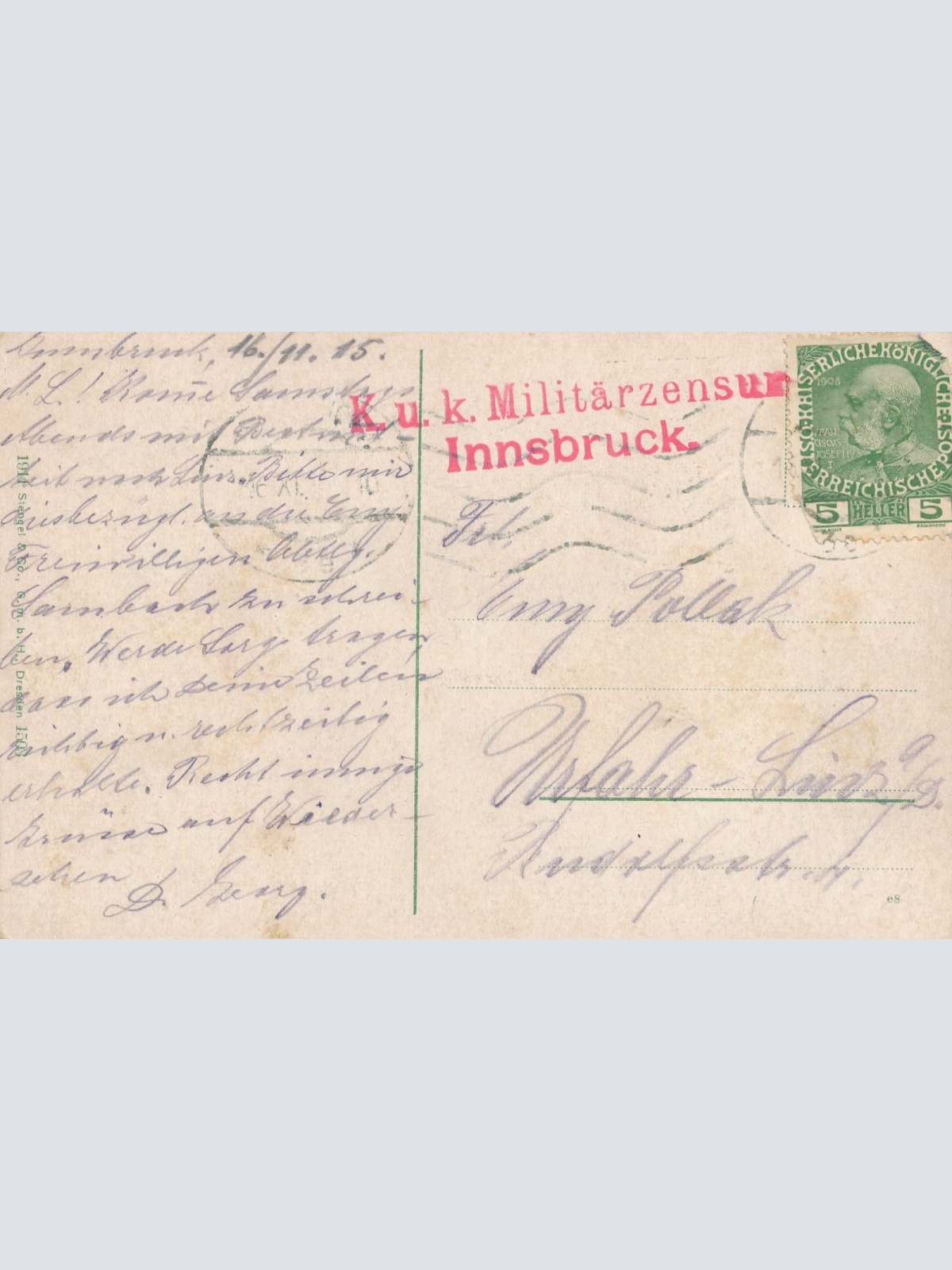 AK aus Innsbruck Triumphpforte Tirol Ansichtskarte (16098)