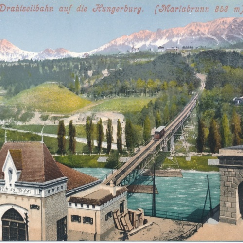 AK aus Innsbruck Drahtseilbahn Tirol Ansichtskarte (16110)