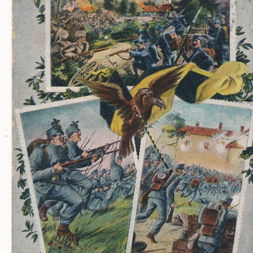 AK Militaria Schwingt hoch die Wehr ... Ansichtskarte (15977)