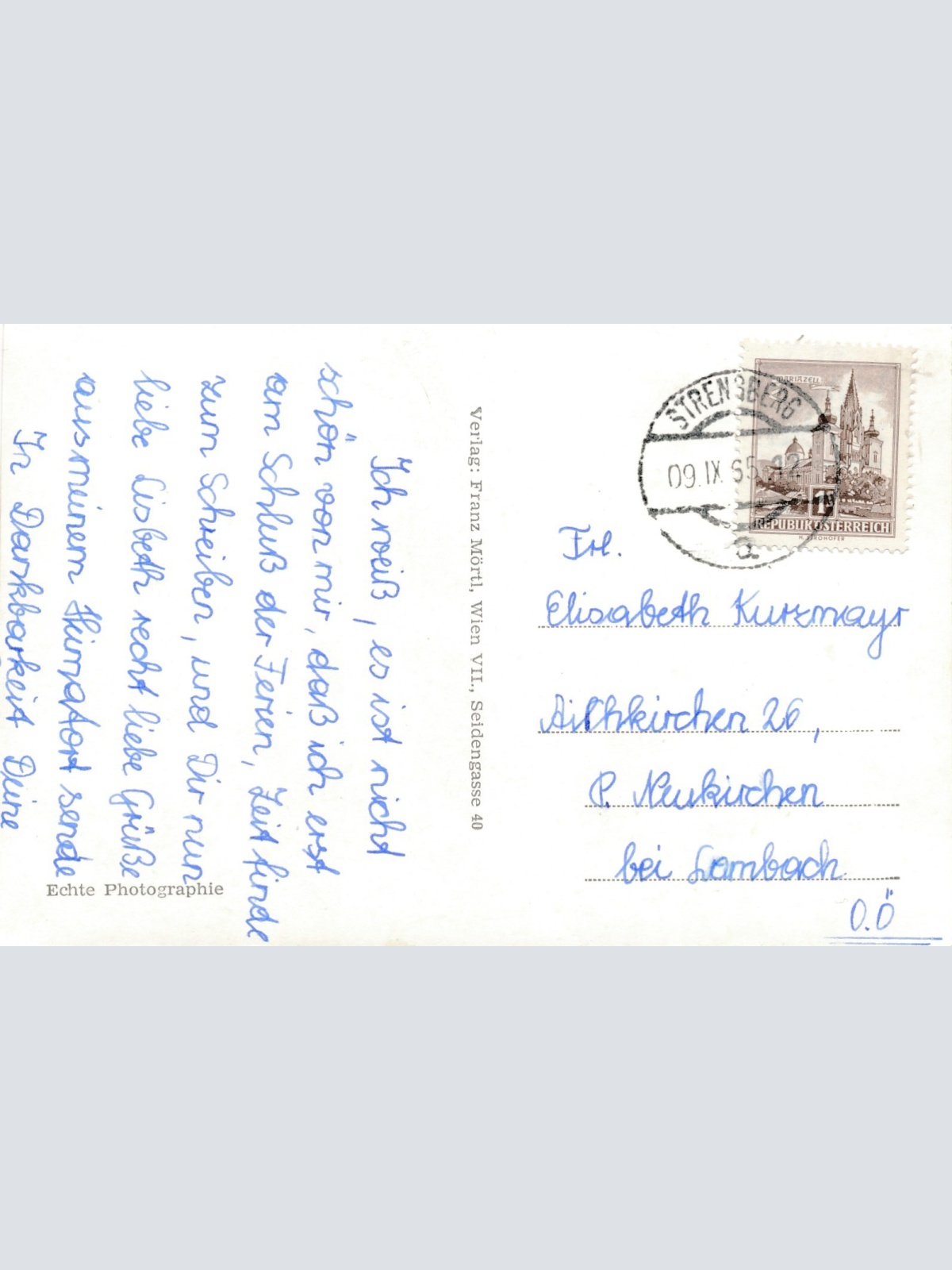 AK aus Strengberg bei Amstetten Oldtimer Niederösterreich Ansichtskarte (15350)