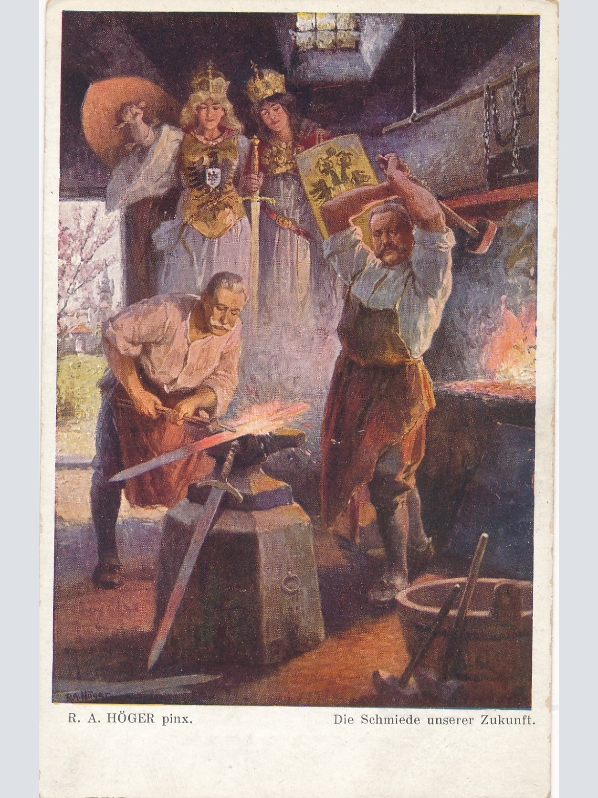 AK die Schmiede unserer Zukunft Ansichtskarte (15728)