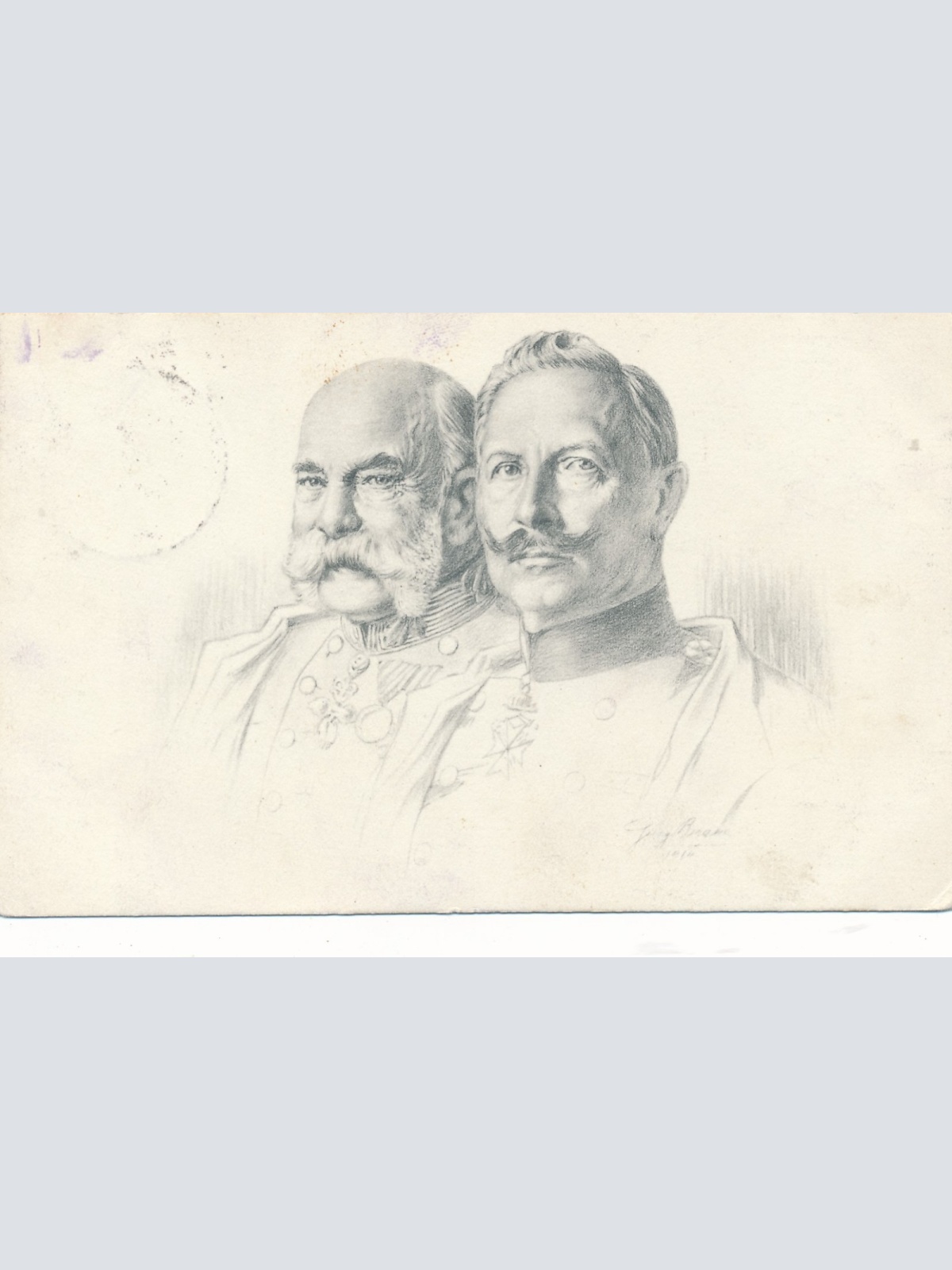 AK vom Kaiser Franz Josef und Kaiser Wilhelm (15346)