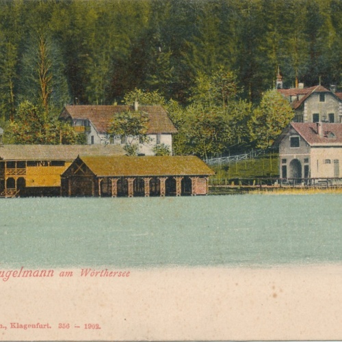 AK Pension Hugelmann am Wörthersee Kärnten Ansichtskarte (16050)