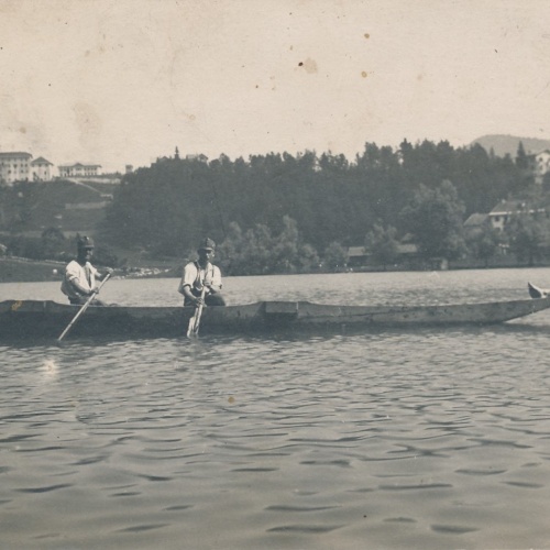 AK Annodazumals drei Männer im Boot Ansichtskarte (15751)