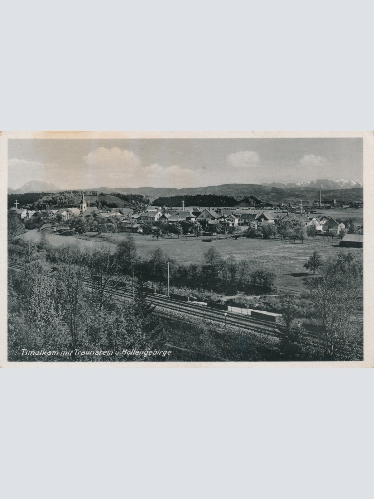 AK aus Timelkam mit Bahnschienen Oberösterreich Ansichtskarte (15245)