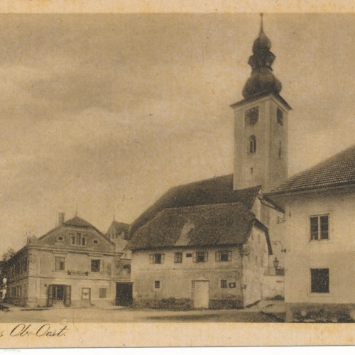 AK aus Hörsching mit Kirchturm Oberösterreich Ansichtskarte (15240)