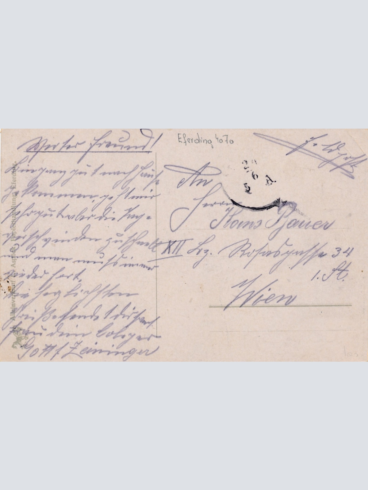 AK aus Eferding Kaiser Franz Josef Platz Oberösterreich Ansichtskarte (15243)