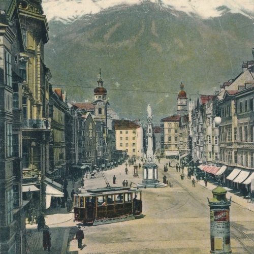 AK aus Innsbruck Maria Theresienstrasse Tirol Ansichtskarte (16126)