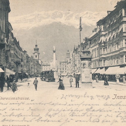 AK aus Innsbruck Maria Theresienstrasse Tirol Ansichtskarte (16128)