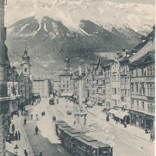 AK aus Innsbruck Maria Theresienstrasse Tirol Ansichtskarte (16129)