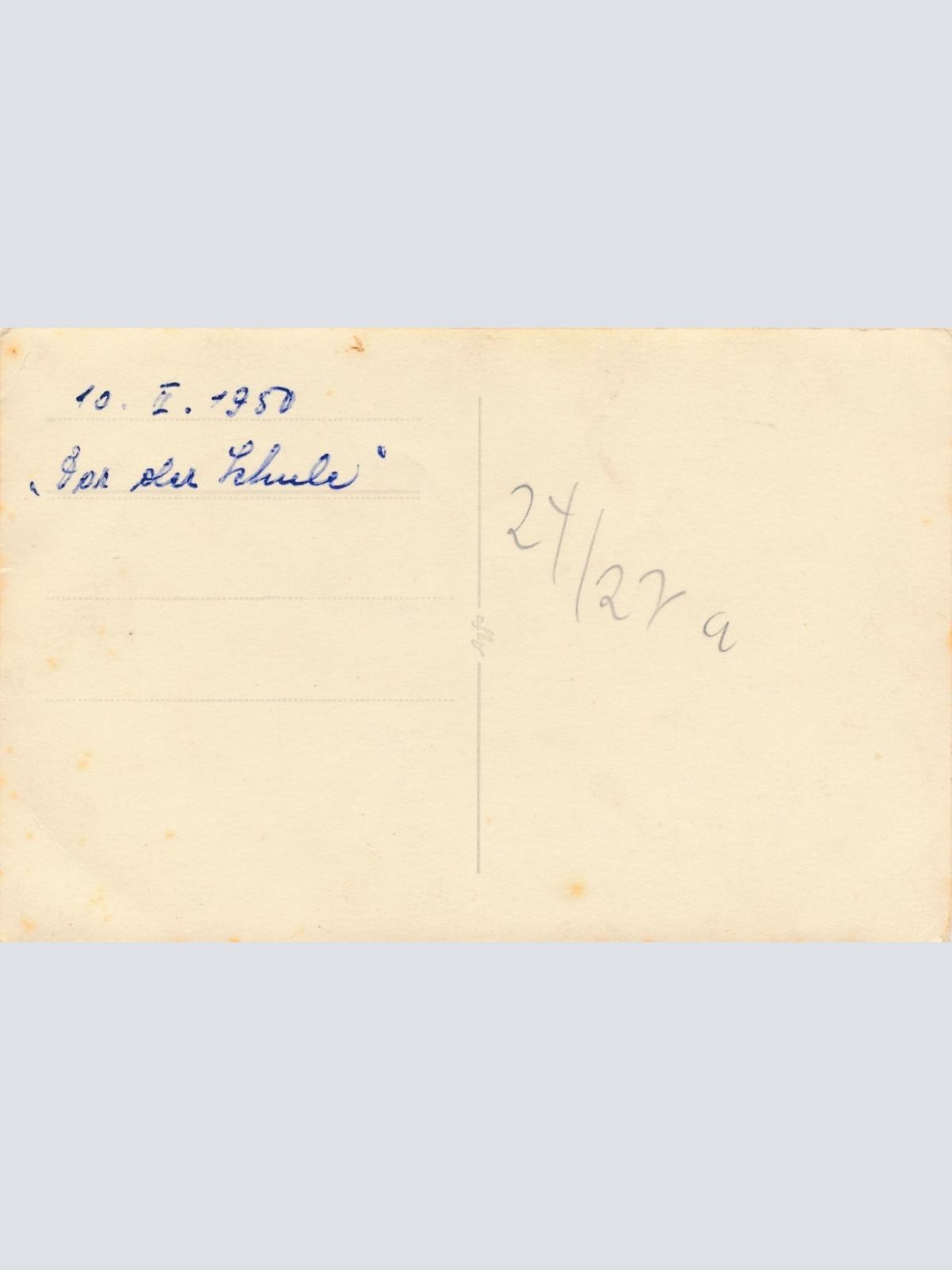 AK Annodazumals von einem Jungen 1950 Ansichtskarte (15769)