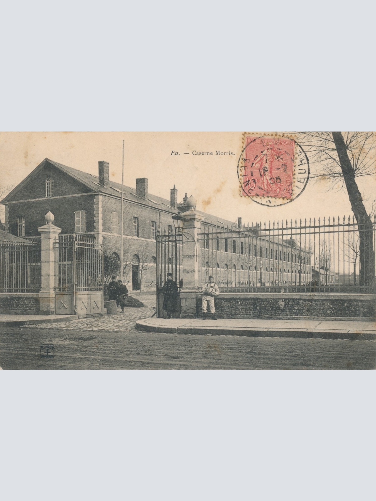 AK aus Eu Caserne Morris Frankreich Ansichtskarte (15706)