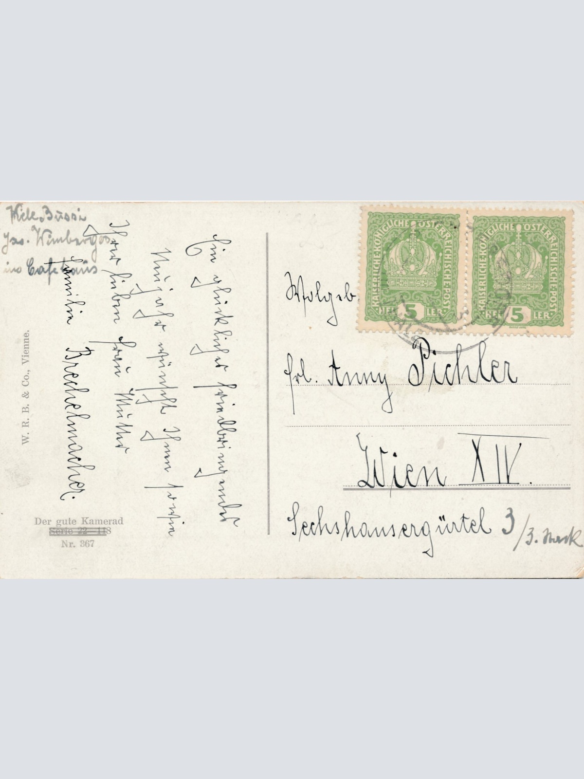 AK Bist Du Artig Baby mit Dackel Ansichtskarte (15709)