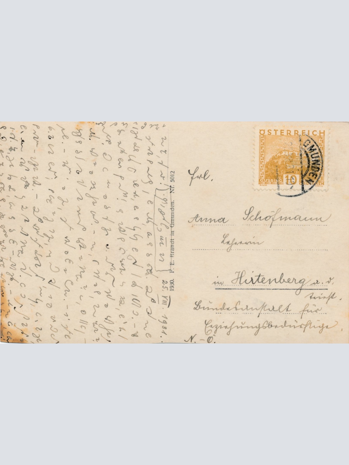 AK aus Gmunden Schloss Ort Oberösterreich Ansichtskarte (15475)