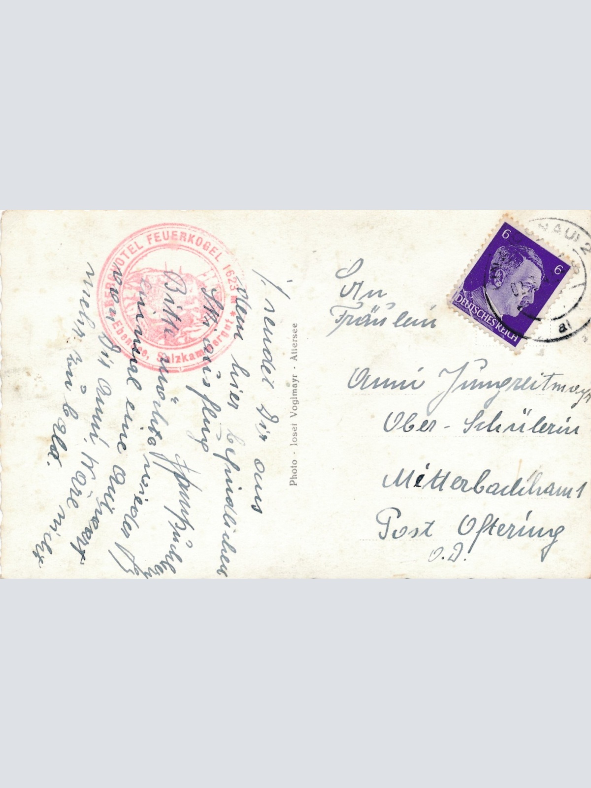 AK aus Ebensee Seilschwebebahn im Winter Oberösterreich Ansichtskarte (15504)