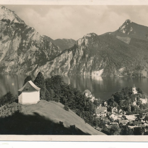 AK aus Traunkirchen mit Traunstein Oberösterreich Ansichtskarte (15484)